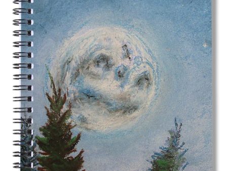 Shiny Moon Sun - Spiral Notebook on Sale