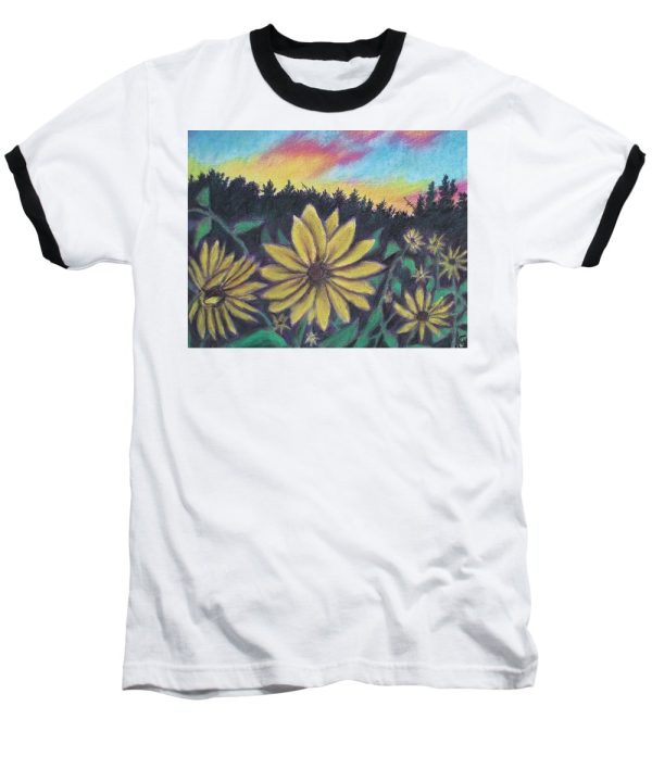 Sunflower Sunset - Baseball T-Shirt Online Sale