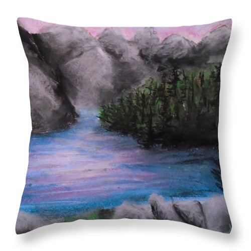 Mountain Escape - Throw Pillow For Discount