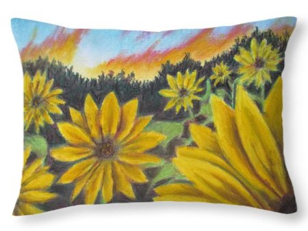 Sunflower Hue - Throw Pillow For Sale