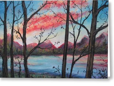 Sunsetting Sun - Greeting Card Online Sale