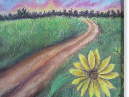 Sunflower Way - Canvas Print Discount