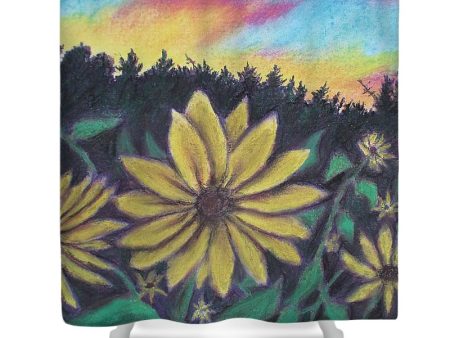 Sunflower Sunset - Shower Curtain For Discount