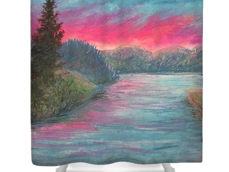 Sky Setting Sun - Shower Curtain Hot on Sale