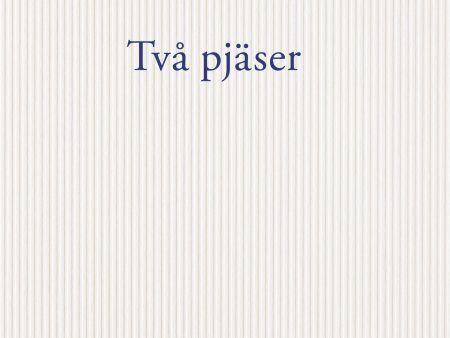 Två pjäser on Sale