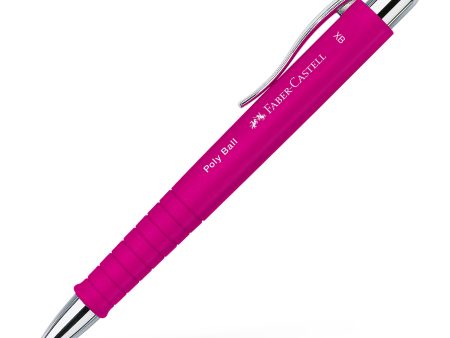 Kuulakärkikynä Poly Ball XB pinkki Faber-Castell Sale