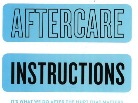 Aftercare Instructions For Cheap